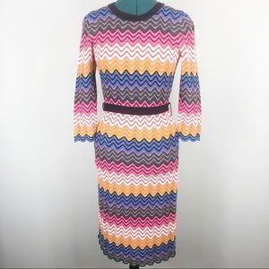 Powis Pointelle Knitted Dress - Multi Stripe